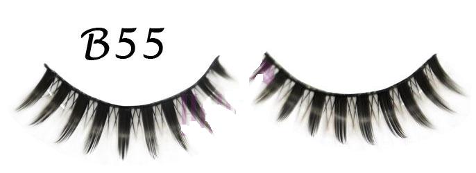 Pointed Black Eyelash with Wispy Effect #B55