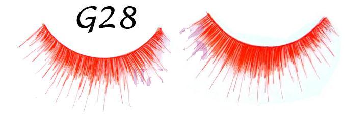Orange False Eyelashes #G28