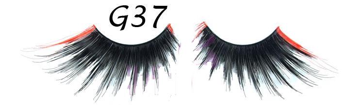 Silver False Eyelashes for Parties #G36