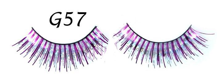 Colored Glitter False Eyelash #G57